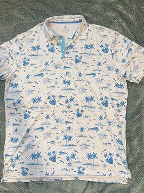 Scales Golf Shirt -Tropical Theme -  Size 2XL